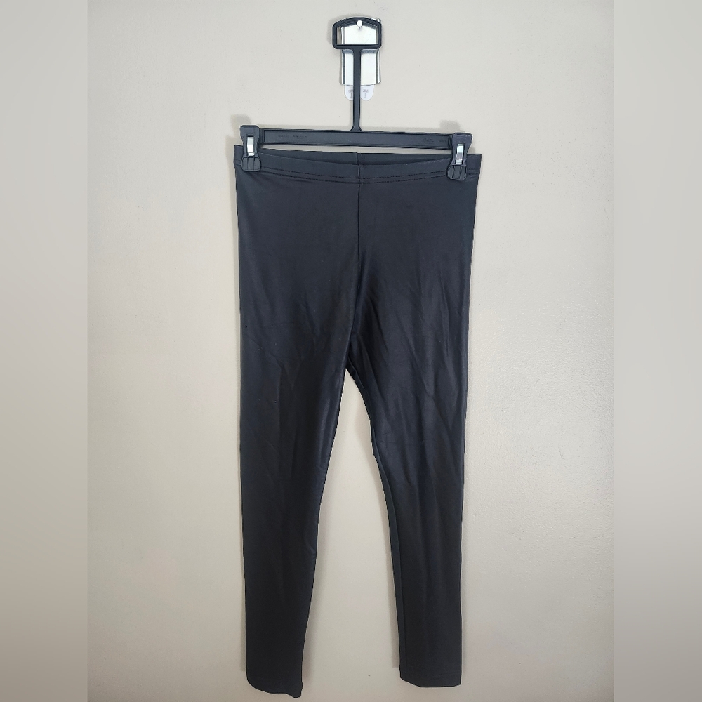 American Apparel Faux Leather Black Leggings